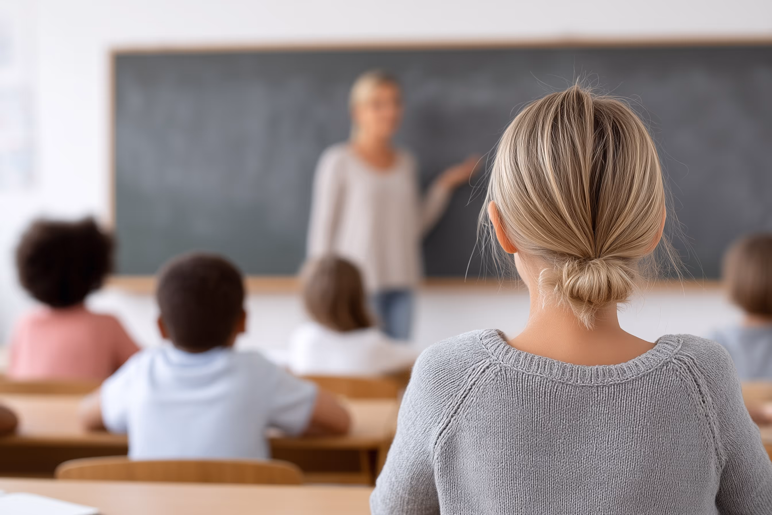 Students in a modern learning environment