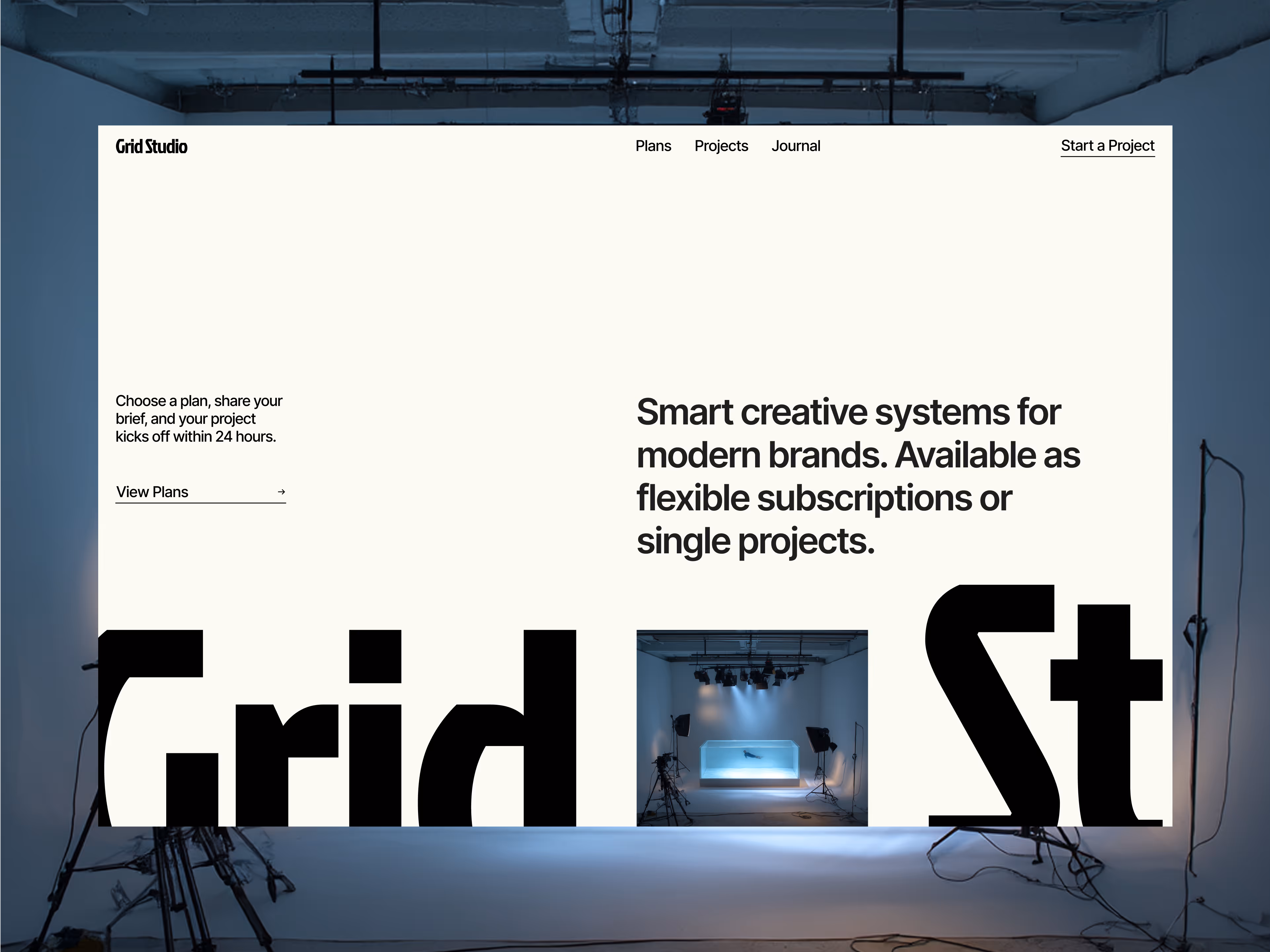 Brand and web design for Grid Studio