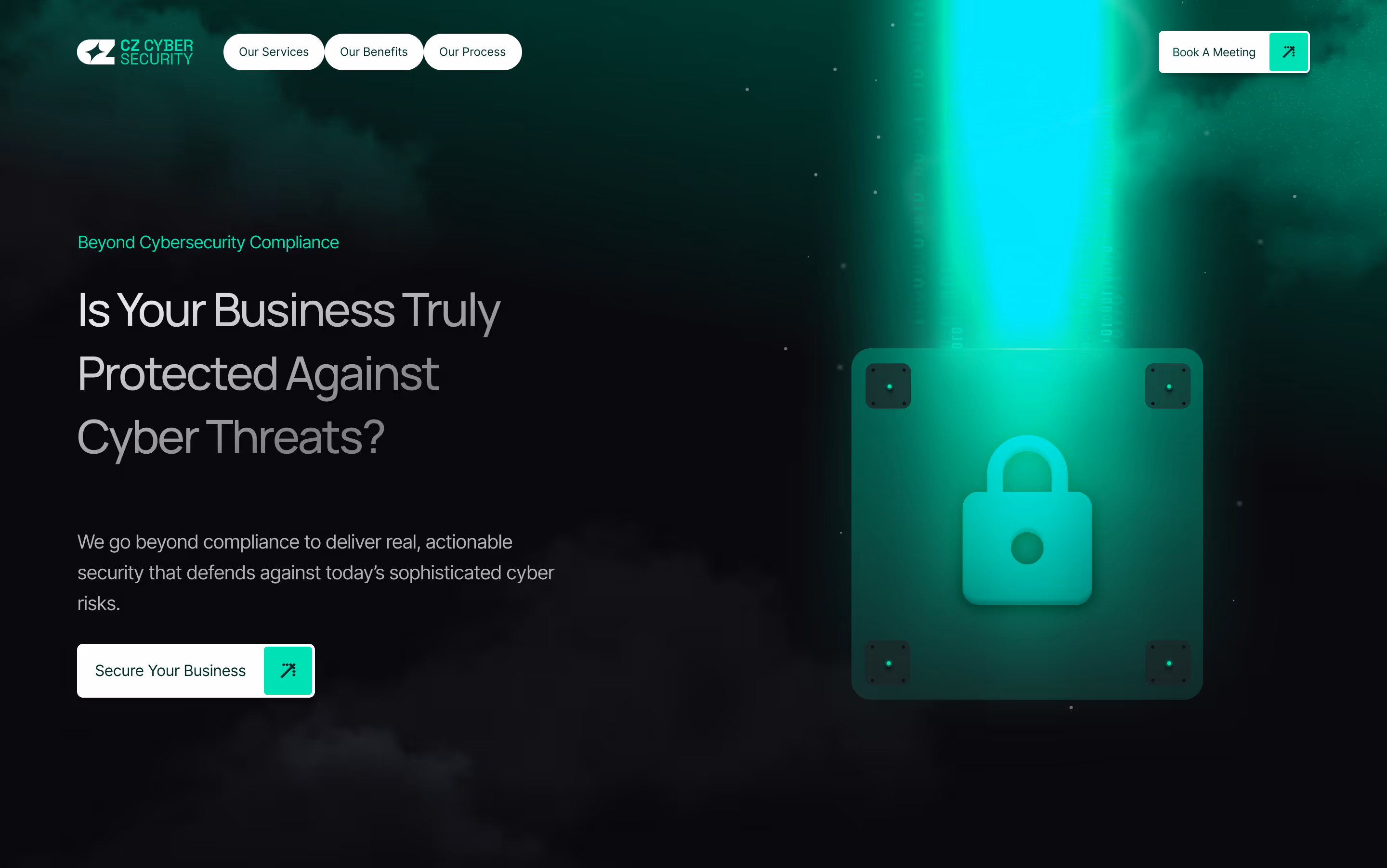 Hero section design for a SaaS brand