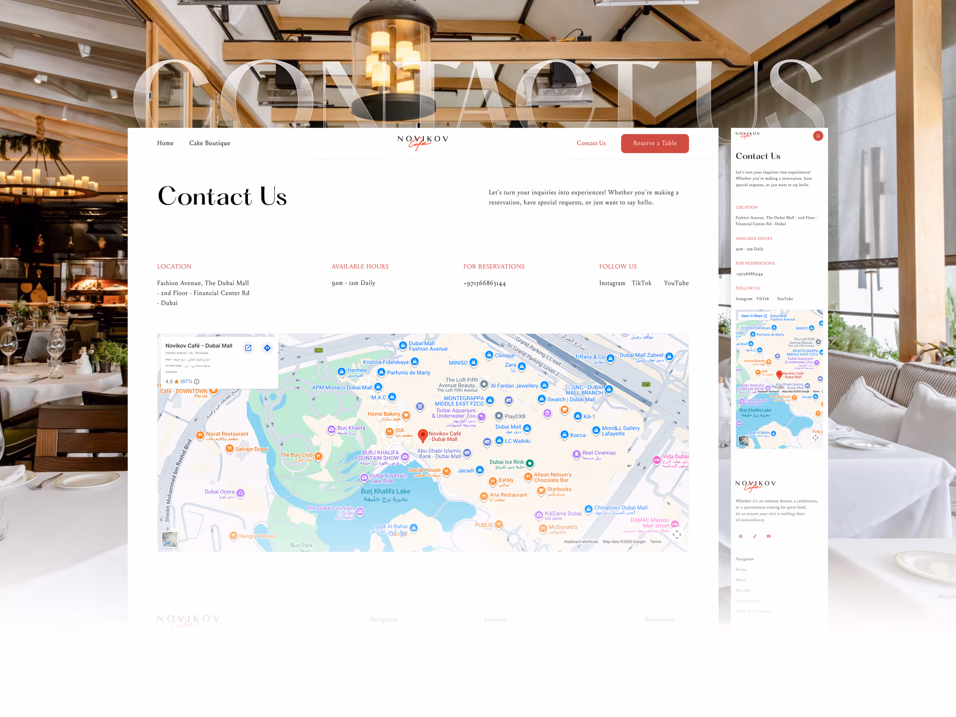 الضيافة website project image 13