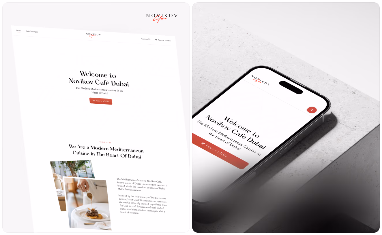 الضيافة website project image 8