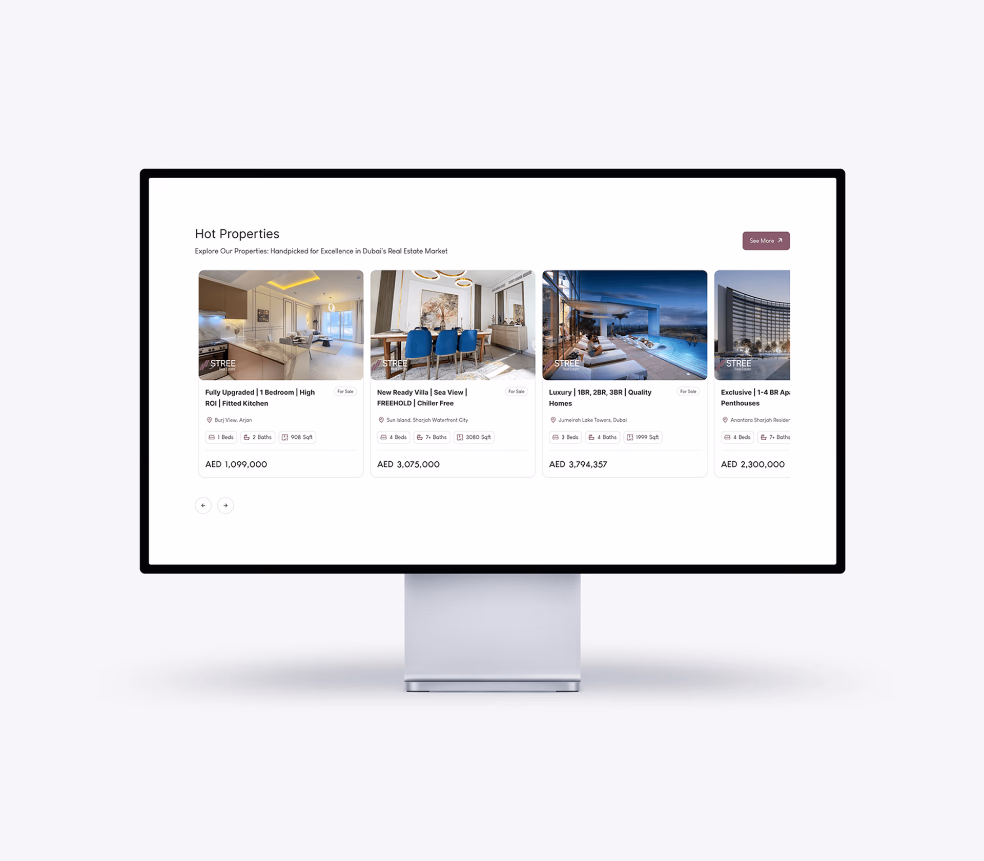 Real Estate website project image 2