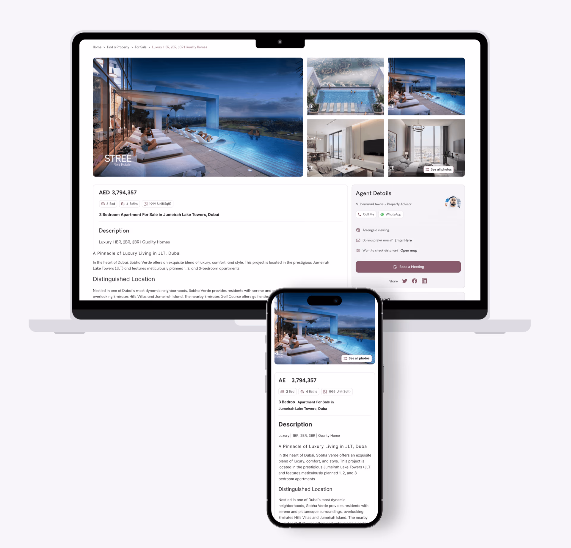 Real Estate website project image 10