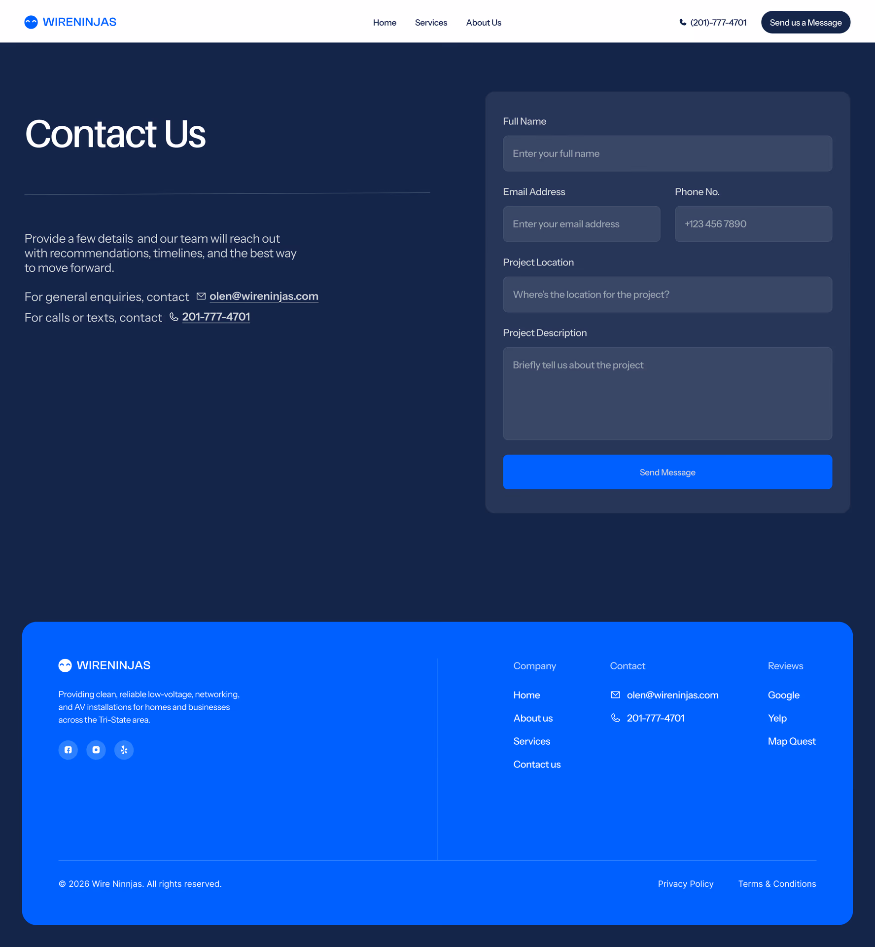 Information Technology & Security Solutions website project image 3
