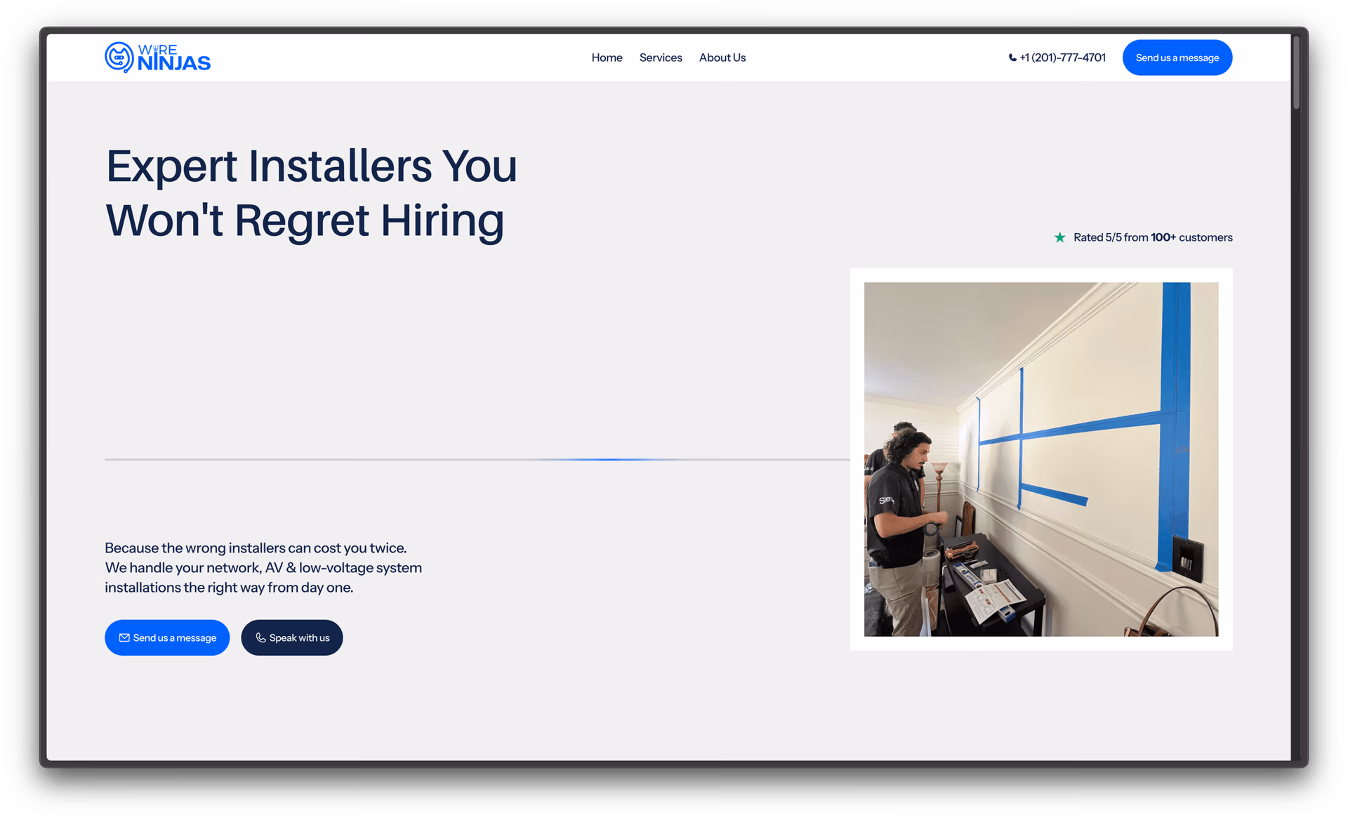 Information Technology & Security Solutions website project image 7