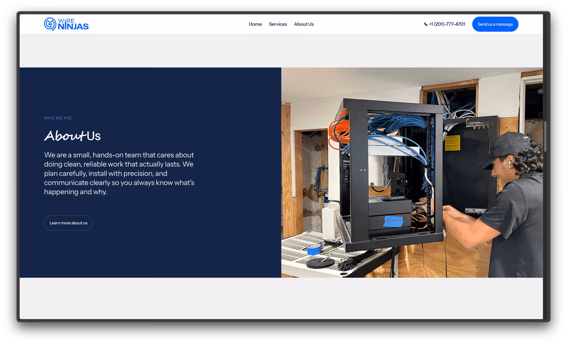 Information Technology & Security Solutions website project image 8